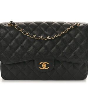 Chanel jumbo caviar